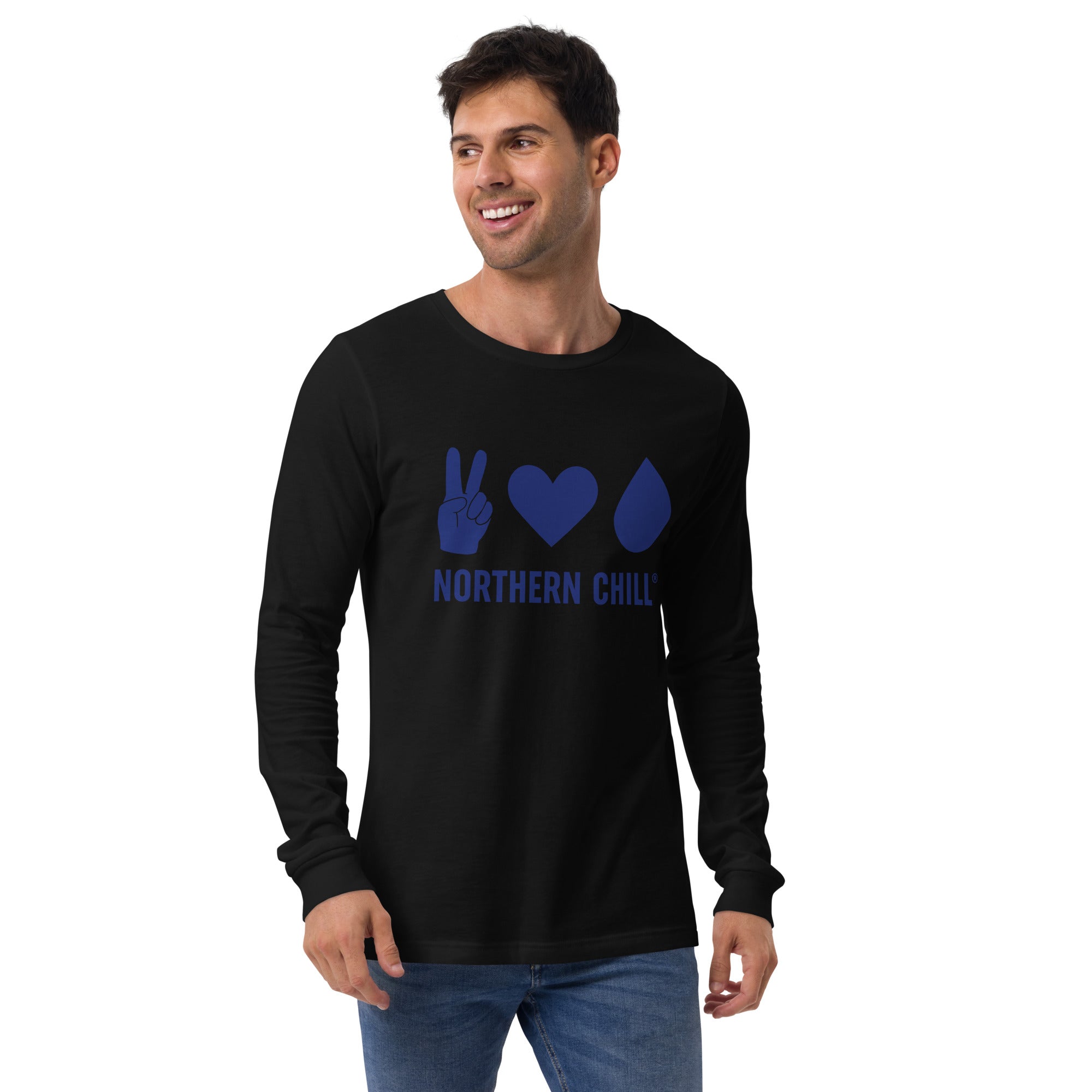 Peace Love Water Unisex Long Sleeve Tee