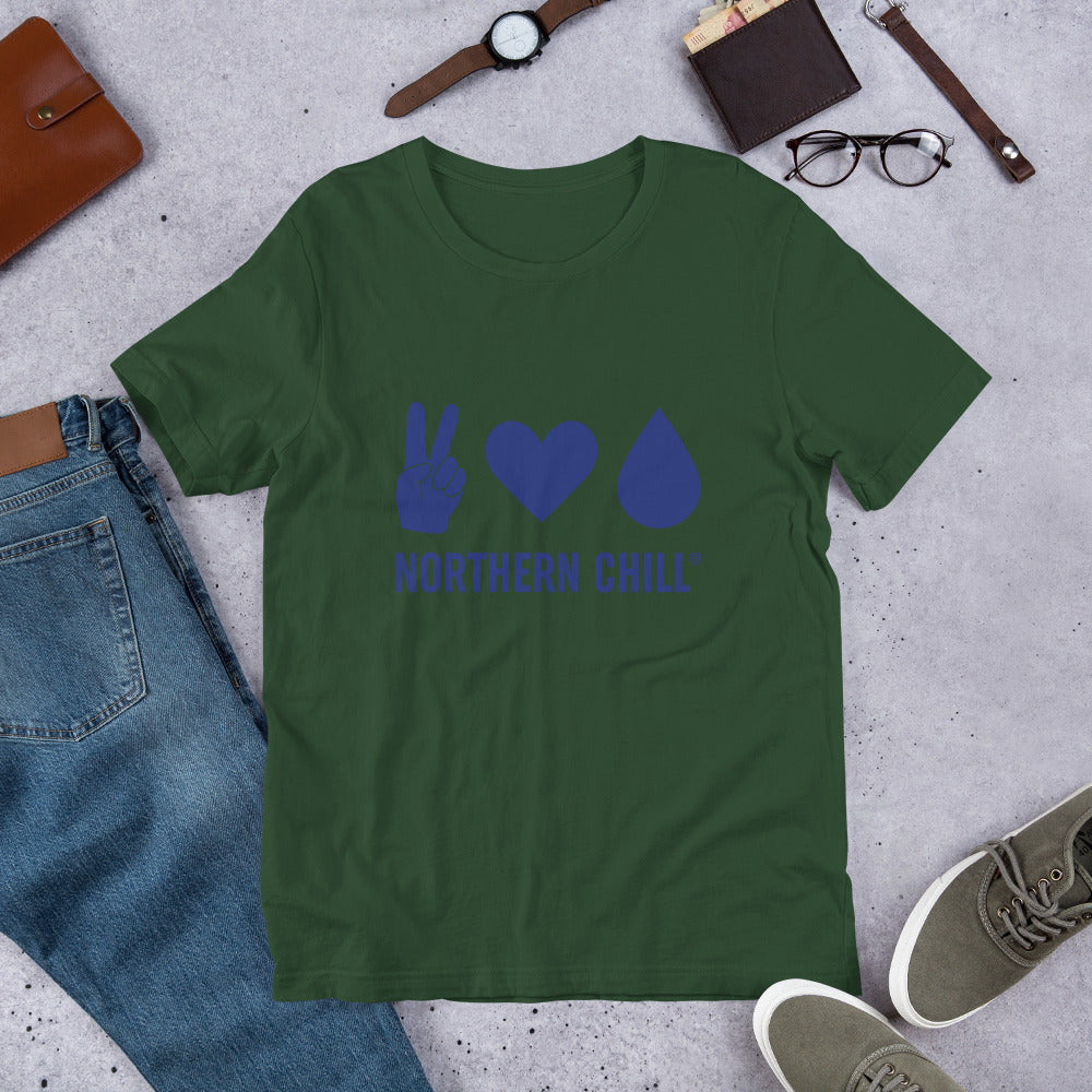 Peace Love Water Unisex t-shirt