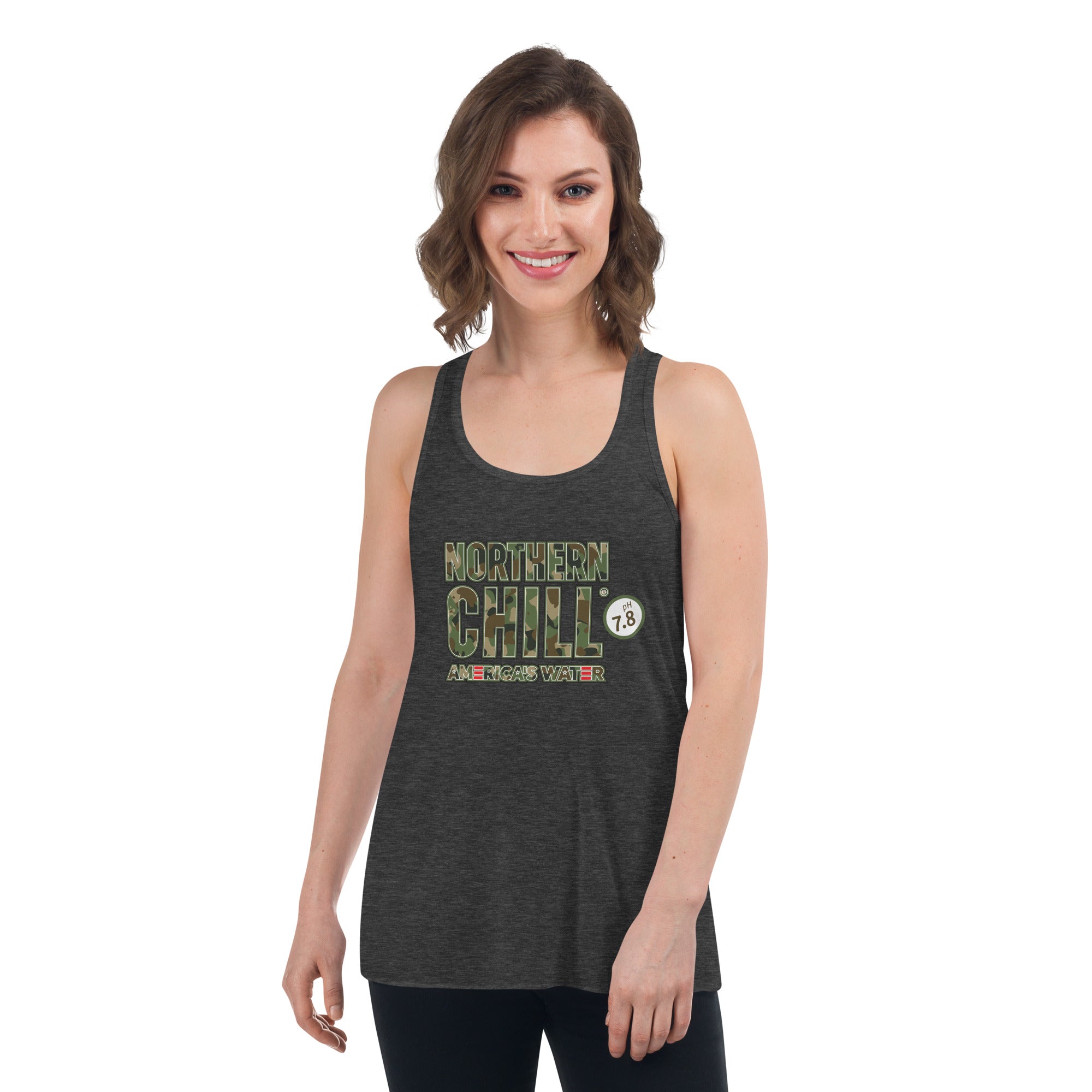 Camo Women's Flowy Racerback Tank