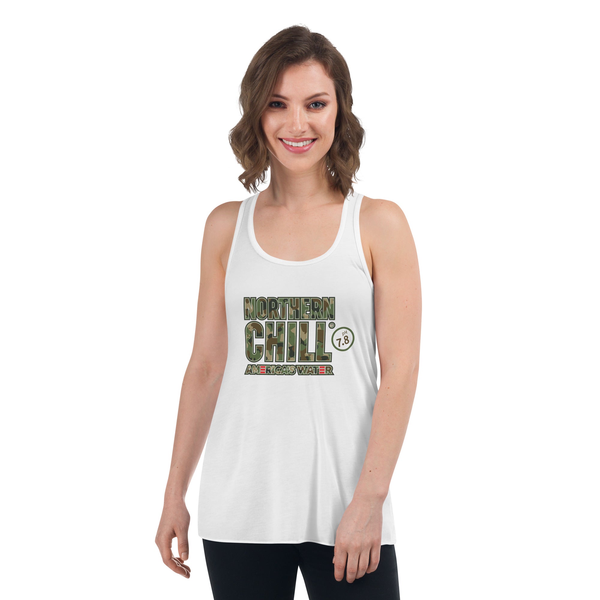 Camo Women's Flowy Racerback Tank
