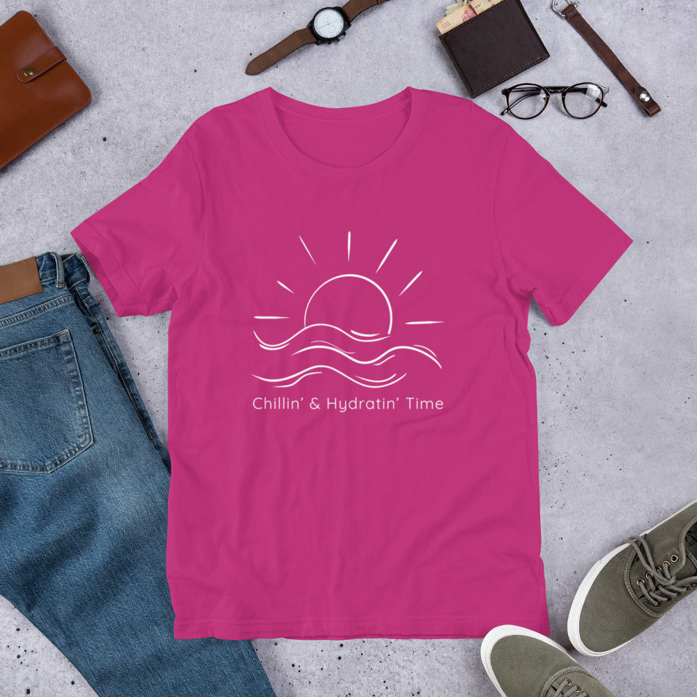 Chillin' and Hydratin' Unisex t-shirt