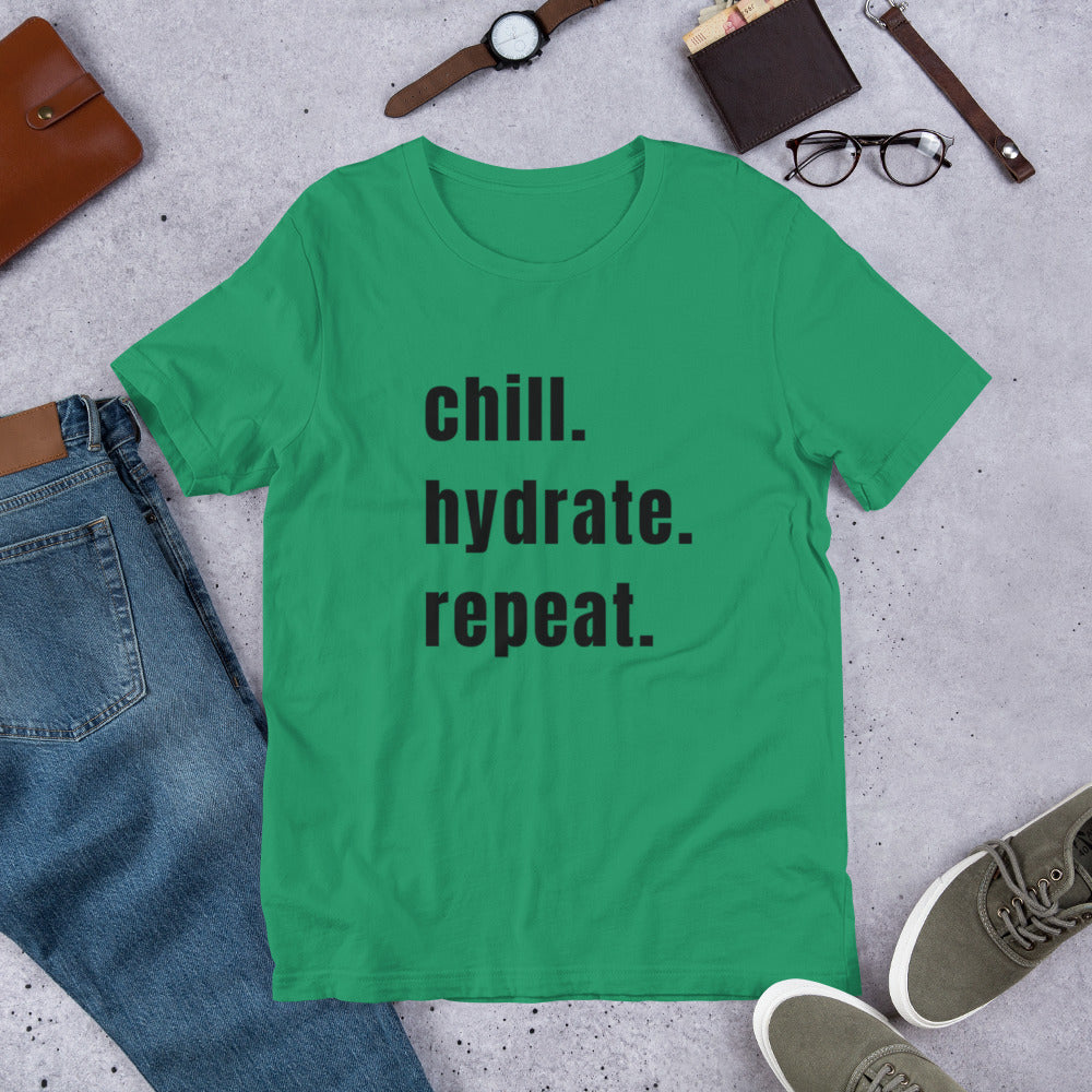 Chill Hydrate Repeat Unisex t-shirt