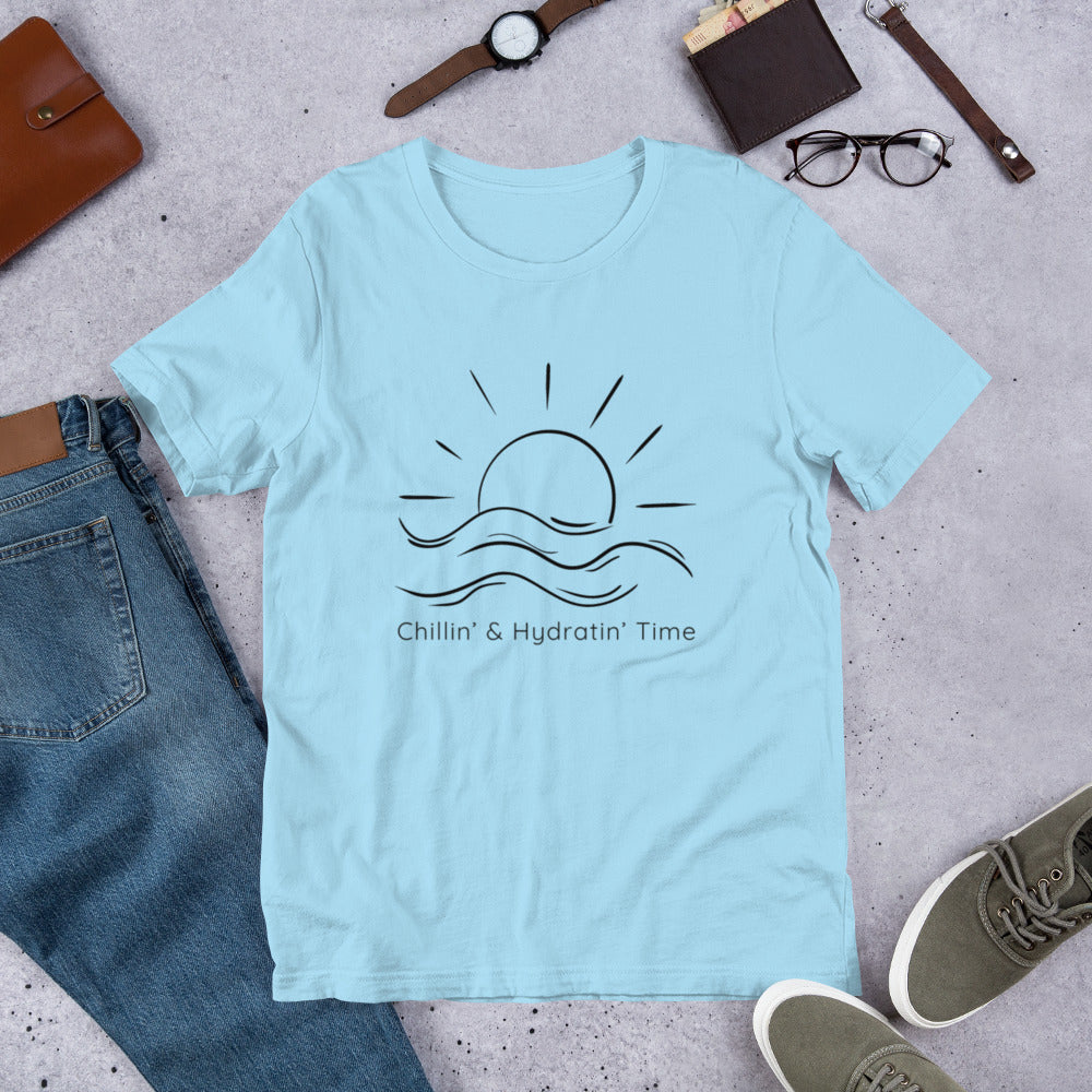 Chillin' and Hydratin' Unisex t-shirt